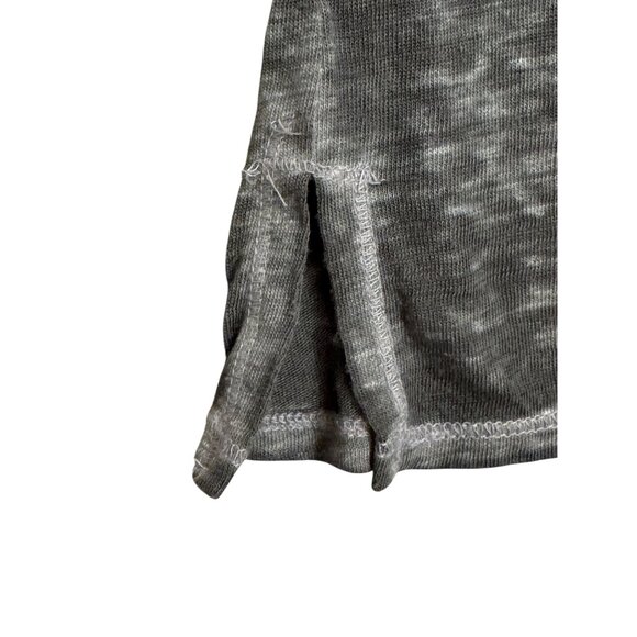 Journey Lucky Brand T-Shirt Tee Cold Shoulder Cutouts Gray Relaxed Size S - Picture 6 of 10